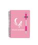 Custom Vibrant Pen-Buddy Notebook Bundle with Translucent Pen - Perfect for Brands & Budgets
