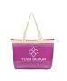 Custom Vibrant Polyester Tote Bag 13" H x 17.5" W