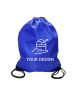 Custom  Vibrant Water-Resistant Drawstring Backpacks 18" H x 14" W