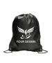 Custom Waterproof Polyester Drawstring Backpack 18" H x 14" W