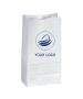 Custom White Lunch Bags 4.75W x 8.75H Recyclable Paper Retail Popcorn Bag