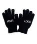 Custom Winter Warm Screen Touch Gloves Stretchy Knit Gloves For Men Women Promotion Tool