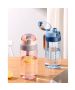 Custom Large Capacity BPA Free Portable Plastic Bottle Reusable Tritan Plastic Bottle with Handle for Outdoor Travel