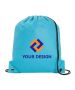 Customizable Poly Pro Drawstring Tote Bag with Reinforced Corners 16.5"H x 14" W