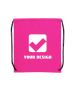 Customizable Vibrant Polyester Drawstring Backpac for Students & Gym Goers 16.5"H x 14.25" W