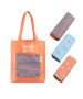Custom Eco-friendly 13.39"W x 18.5"H Tote Recycled Fruit Bags Cotton Tote Bag Folding Reusable Shopping Bag