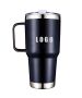 Custom BPA Free Reusable Coffee Cup 600ml 20oz Tumbler With Handle Stainless Steel Vacuum Insulated Mug