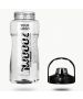 Custom BPA-free Wide Mouth Extra Large 2L 67oz Clear Plastic Bottle Half Gallon Water Tank for Sports Travel Office