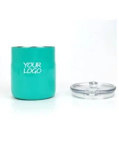 Custom 10 oz Stainless Steel Cup Insulated Vacuum Tumbler with Slide Lid for Beer Breakfast Coffee Milk Oatmeal