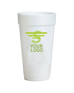 Custom 20 oz. Disposable Foam Coffee Cups Styrofoam Tremble for Hot Drink Beverage with Lid