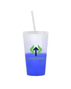 Custom 22 Oz. Color-Changing Eco-Friendly Straw Tumbler for Hydration on the Go