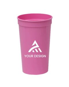 Custom 22 Oz Smooth BPA-Free Plastic Stadium Cup Perfect for Events & Souvenirs