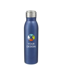 Custom 24oz Stainless Steel Sports Bottle with Screw-On Lid