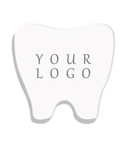 Custom 25 Sheets 3" x 3" Tooth-shape Notepads Thank-you Memo Stickers Adhesive Note Pads