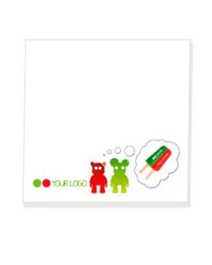 Custom 25 Sheets Square Adhesive Notepads Full-color Memo Stickers Note Pads