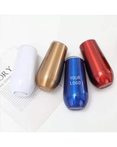 Custom 6oz Tumblers Glitter Double Wall Stainless Steel Egg Cup Water Bottle Insulated Coffee Mug