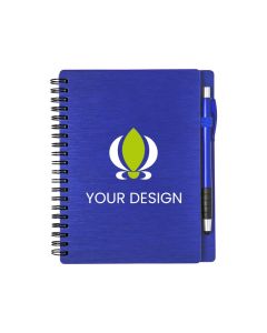 Custom 70-page Spiral Journal with Capacitive Touch Pen - Ideal for Professionals & Students
