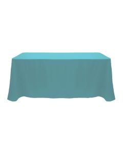 Custom 8 ft. Tablecloth - Full Color Printed Polyester Poplin Table Cover for Trade Shows and Events