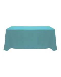Custom 8 ft. Tablecloth - Full Color Printed Polyester Poplin Table Cover for Trade Shows and Events