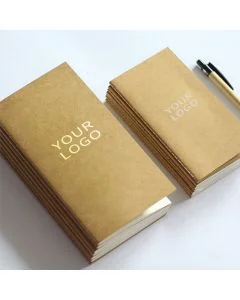 Custom A5 Eco-friendly Journal Promotional Blank Notebook with Kraft Paper Cover