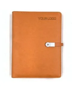 Custom A5 Functional Journal 6 Ring Binder Refillable Notebook With Magnet Buckle PU Leather Cover