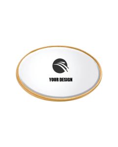 Custom Aluminum Oval Lapel Pin 1.125"x0.75"