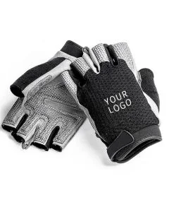 Custom Anti-slip Sports Gloves Wrist Wrap Fingerless Workout Gloves Gym Gloves