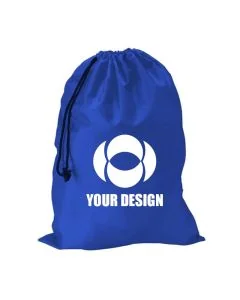 Custom Basic Utility Polyester Drawcord Tote 27"H x 20" W Ideal for Laundry