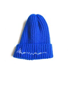 Custom Warm Winter Knitted Hats Stylish Knit Cuffed Hat Stretch Ribbed Cap