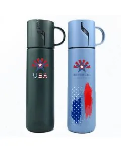 Custom BPA free 470ml Thermos 304 Stainless Steel Vacuum Insulated Flask Double Wall Thermal Cup Sports Bottle