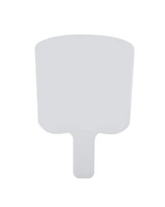 Custom Bread-Shaped Weather-Resistant Corrugated Plastic Hand Fans 11" x 8.5"