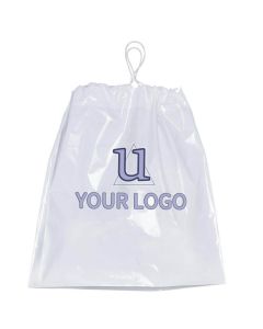Custom Bulk Drawstring Plastic Bag Gift Toiletry Cosmetic Shoes Bags for Travel Boutique Stores