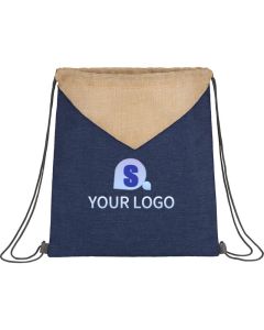 Custom Canvas Drawstring 13W x 15H Bags Lightweight Backpack for Travel School Outdoor