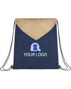 Custom Canvas Drawstring 13W x 15H Bags Lightweight Backpack for Travel School Outdoor