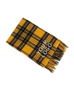 Custom Cashmere Scarf Women Plaid Long Shawl for Spring Autumn Winter