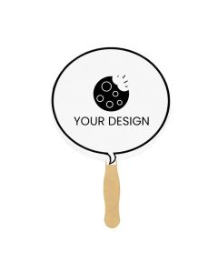 Custom Catchy Talk Bubble Hand Fans 7.5" Ideal for Outdoor Events
