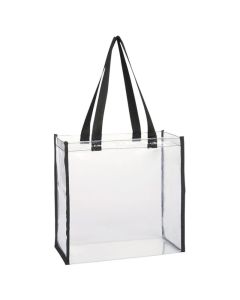 Custom Clear PVC Tote Bag 12" W x 12" H Perfect for Stadiums and Outdoor Events