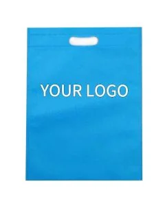 Custom Colorful Printing Shopping 15W x 16H Logo Die Cut Non- woven Shopping Gift Bags Brand Bag