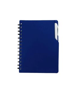Custom Colorful Spiral Notebook with Matching Pen Set for Students & Office