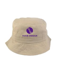 Custom  Cotton Bucket Cap - One-Size-Fits-Most with Logo Printing