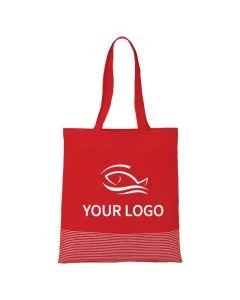 Custom Cotton Canvas 15W x 16H Shopping Tote Large Grocery Bags Retail Book Bag