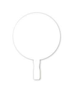 Custom Double-Sided Paper Circle Hand Fans 6" Ideal for Outdoor Events