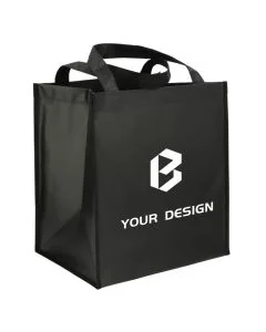 Custom Double Laminated Wipeable Grocery Tote Bag - Durable & Hygienic 10"x13"x15"