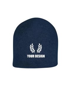 Custom Double Layer Fleece Beanie - Warm Winter Hats for Promotional Giveaways