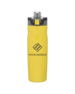 Custom Double Wall Stainless Steel Tumbler 20.9 oz  with Push-Button Lid and Locking Mechanism