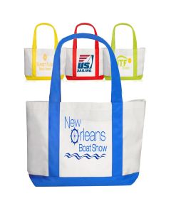 Custom Durable Canvas Shoulder Tote Bag 14.5"H x 18.5" W