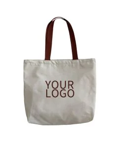 Custom Durable Grocery 15.75"W x 13.39"H Bag Color Blocking Shopping Tote Promotional Bag for Shopping Work School Travel