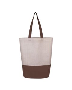 Custom Durable Herringbone Non-Woven Tote Bag 16"H x 15"W