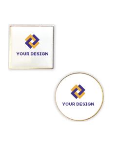 Custom Durable Metal Lapel Pins with Epoxy Dome 1-inch