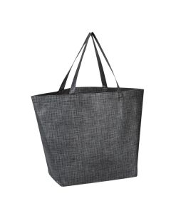 Custom Durable Non-Woven Crosshatched Tote Bag 13"H x 20" W
